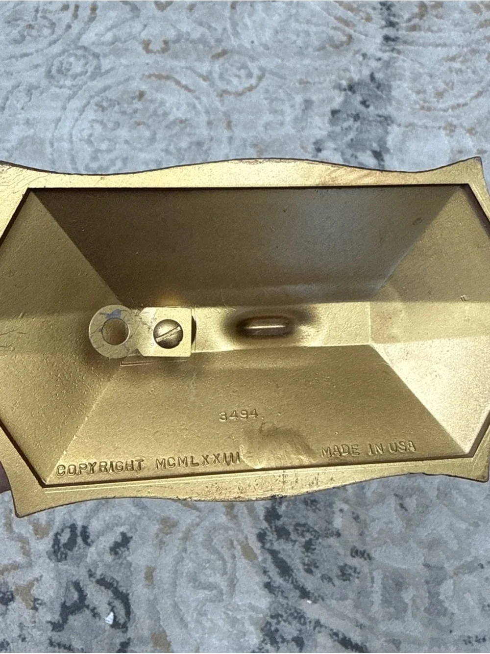 Decorative Gold Wall plant hanger  Bracket with Ornate Scroll Design